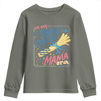 In My String Cheese Mama Era Youth Sweatshirt Funny Mom Life Coquette Bow