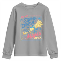 In My String Cheese Mama Era Youth Sweatshirt Funny Mom Life Coquette Bow