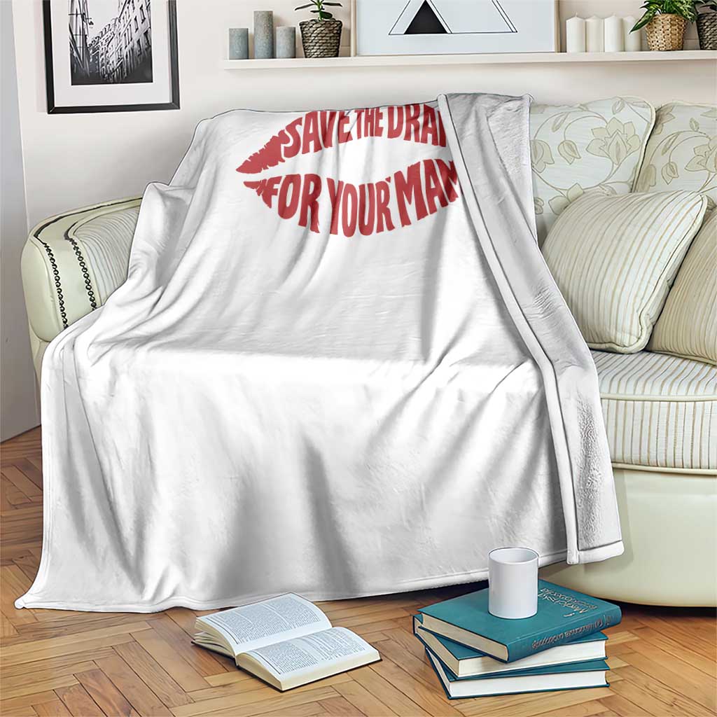 Save The Drama For Your Mama Throw Blanket Retro 90s Sitcom