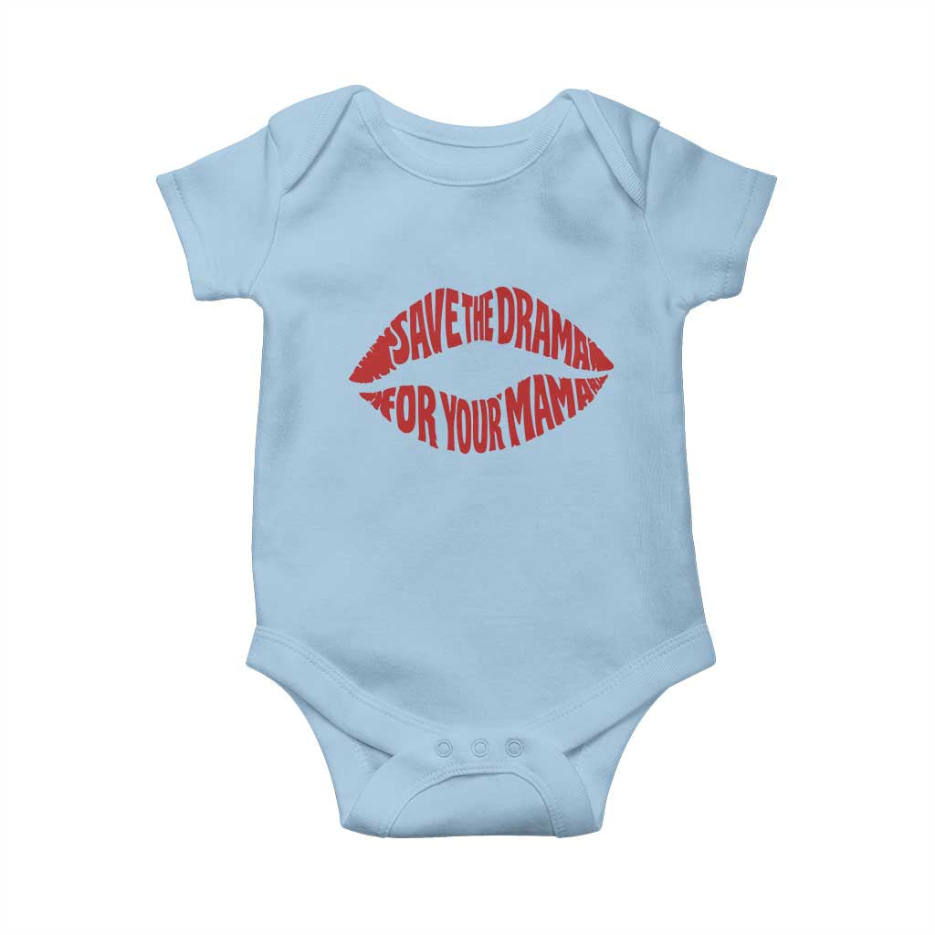 Save The Drama For Your Mama Baby Onesie Retro 90s Sitcom