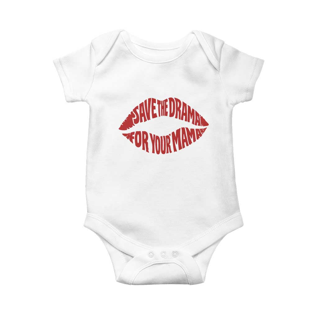 Save The Drama For Your Mama Baby Onesie Retro 90s Sitcom
