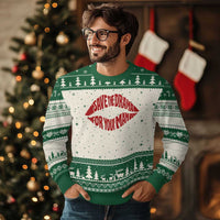 Save The Drama For Your Mama Ugly Christmas Sweater Retro 90s Sitcom