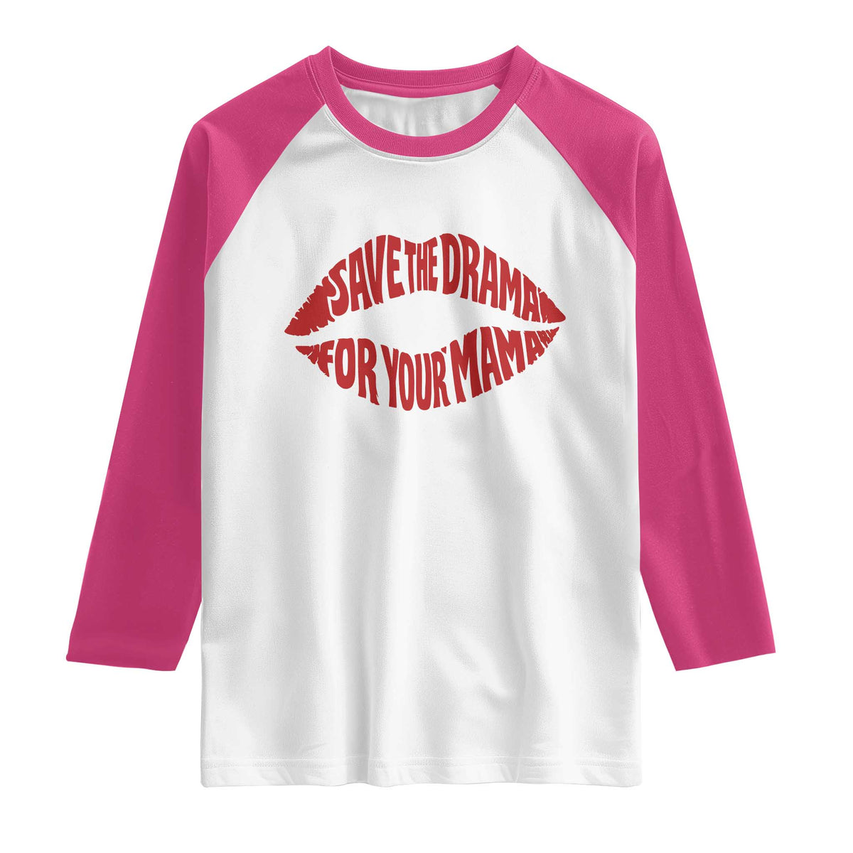 Save The Drama For Your Mama Raglan Shirt Retro 90s Sitcom