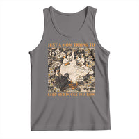 Just A Mom Trying To Keep Her Ducks In A Row Tank Top Funny Duck Mom