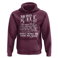 Mom Shit List Hoodie Funny Mom Life Sarcastic Mothers Day