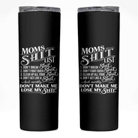 Mom Shit List Skinny Tumbler Funny Mom Life Sarcastic Mothers Day