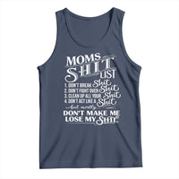 Mom Shit List Tank Top Funny Mom Life Sarcastic Mothers Day