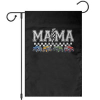 Monster Truck Mama Garden Flag Funny Truck Mom Checkered Mother's Day