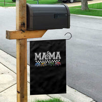 Monster Truck Mama Garden Flag Funny Truck Mom Checkered Mother's Day