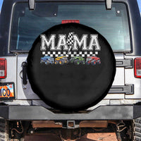 Monster Truck Mama Spare Tire Cover Funny Truck Mom Checkered Mother's Day