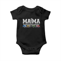 Monster Truck Mama Baby Onesie Funny Truck Mom Checkered Mother's Day