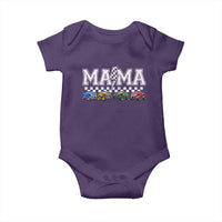 Monster Truck Mama Baby Onesie Funny Truck Mom Checkered Mother's Day