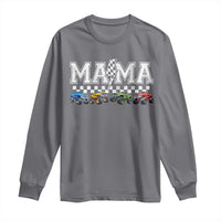 Monster Truck Mama Long Sleeve Shirt Funny Truck Mom Checkered Mother's Day