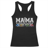 Monster Truck Mama Racerback Tank Top Funny Truck Mom Checkered Mother's Day