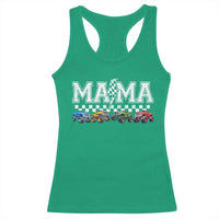 Monster Truck Mama Racerback Tank Top Funny Truck Mom Checkered Mother's Day