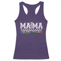 Monster Truck Mama Racerback Tank Top Funny Truck Mom Checkered Mother's Day