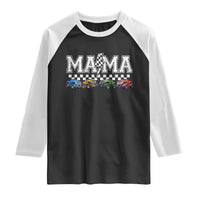 Monster Truck Mama Raglan Shirt Funny Truck Mom Checkered Mother's Day