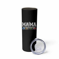 Monster Truck Mama Skinny Tumbler Funny Truck Mom Checkered Mother's Day