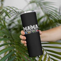 Monster Truck Mama Skinny Tumbler Funny Truck Mom Checkered Mother's Day