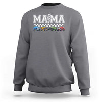 Monster Truck Mama Sweatshirt Funny Truck Mom Checkered Mother's Day