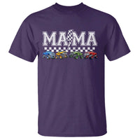 Monster Truck Mama T Shirt Funny Truck Mom Checkered Mother's Day