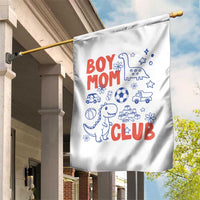 Boy Mom Club Garden Flag Mom Of Boys Dinosaur Kids Toy Doodles