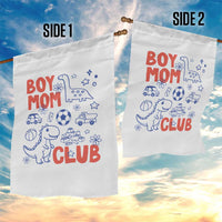 Boy Mom Club Garden Flag Mom Of Boys Dinosaur Kids Toy Doodles