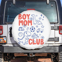 Boy Mom Club Spare Tire Cover Mom Of Boys Dinosaur Kids Toy Doodles