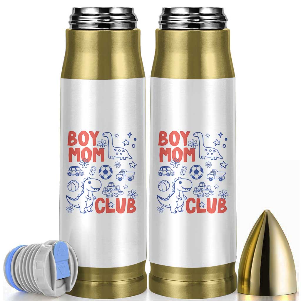Boy Mom Club Bullet Tumbler Mom Of Boys Dinosaur Kids Toy Doodles