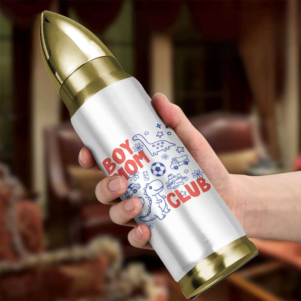 Boy Mom Club Bullet Tumbler Mom Of Boys Dinosaur Kids Toy Doodles
