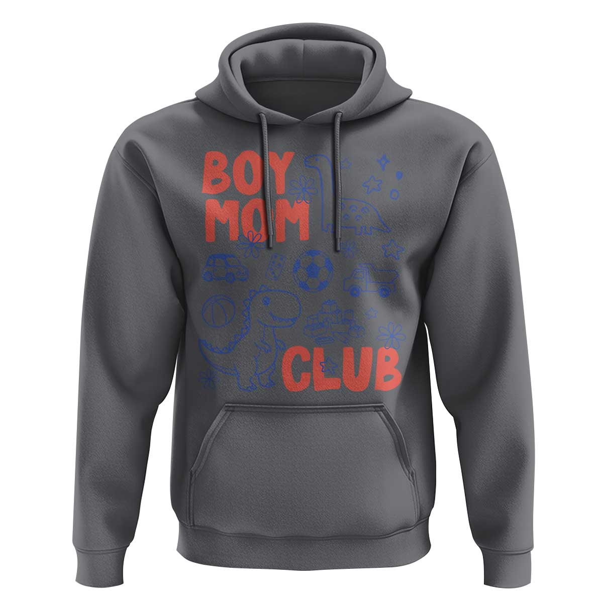 Boy Mom Club Hoodie Mom Of Boys Dinosaur Kids Toy Doodles