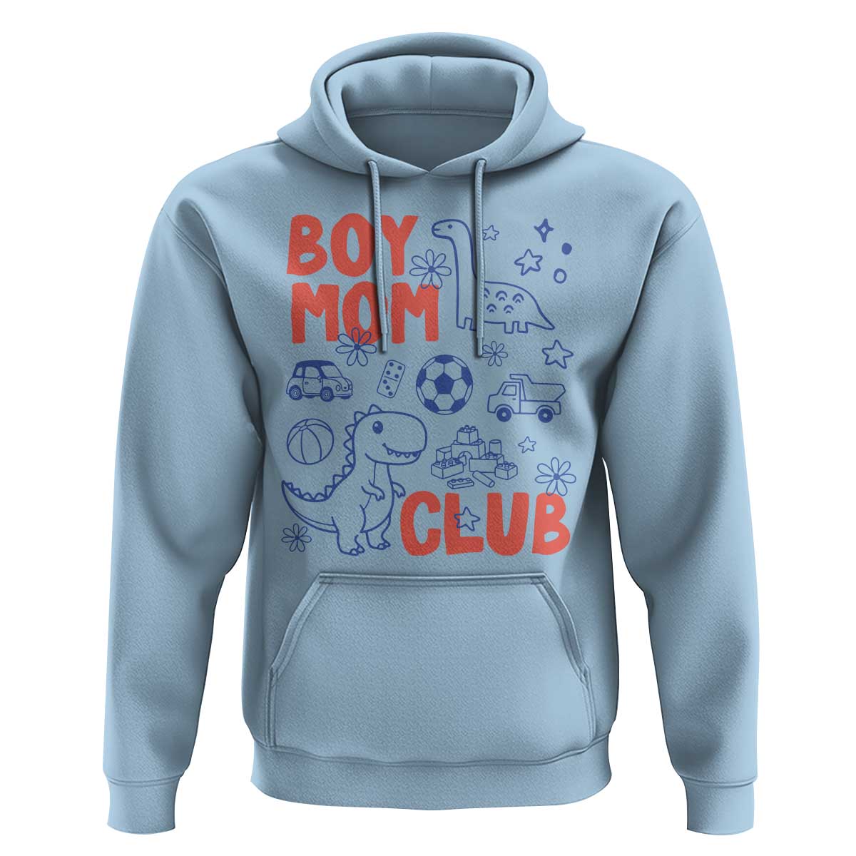 Boy Mom Club Hoodie Mom Of Boys Dinosaur Kids Toy Doodles