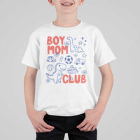 Boy Mom Club T Shirt For Kid Mom Of Boys Dinosaur Kids Toy Doodles