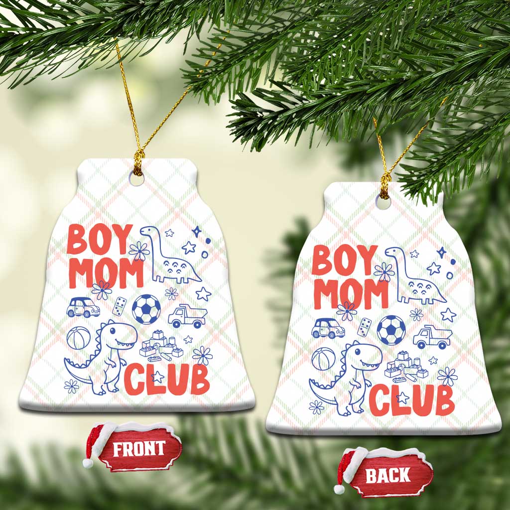Boy Mom Club Ceramic Ornament Mom Of Boys Dinosaur Kids Toy Doodles