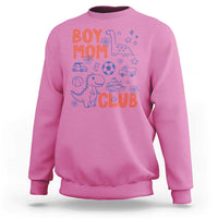 Boy Mom Club Sweatshirt Mom Of Boys Dinosaur Kids Toy Doodles