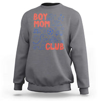 Boy Mom Club Sweatshirt Mom Of Boys Dinosaur Kids Toy Doodles