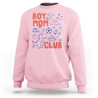 Boy Mom Club Sweatshirt Mom Of Boys Dinosaur Kids Toy Doodles