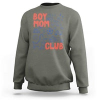 Boy Mom Club Sweatshirt Mom Of Boys Dinosaur Kids Toy Doodles