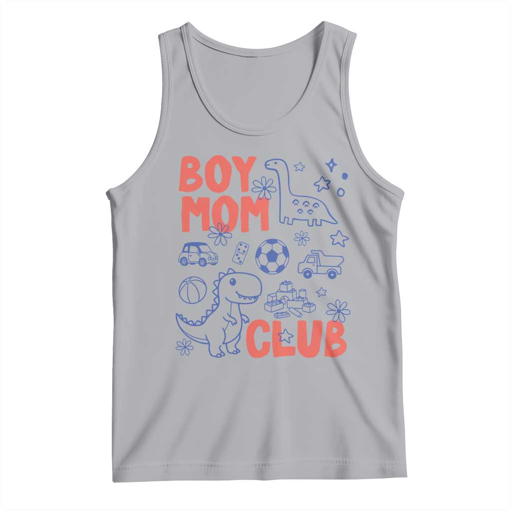 Boy Mom Club Tank Top Mom Of Boys Dinosaur Kids Toy Doodles