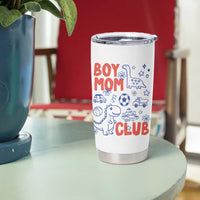 Boy Mom Club Tumbler Cup Mom Of Boys Dinosaur Kids Toy Doodles