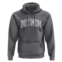 Boy Mom Lightning Bolt Checkered Varsity Son Mama Hoodie