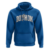 Boy Mom Lightning Bolt Checkered Varsity Son Mama Hoodie