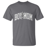 Boy Mom Lightning Bolt Checkered Varsity Son Mama T Shirt