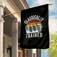 Classically Trained Car Garden Flag Funny Manual Transmission Driver