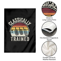 Classically Trained Car Garden Flag Funny Manual Transmission Driver
