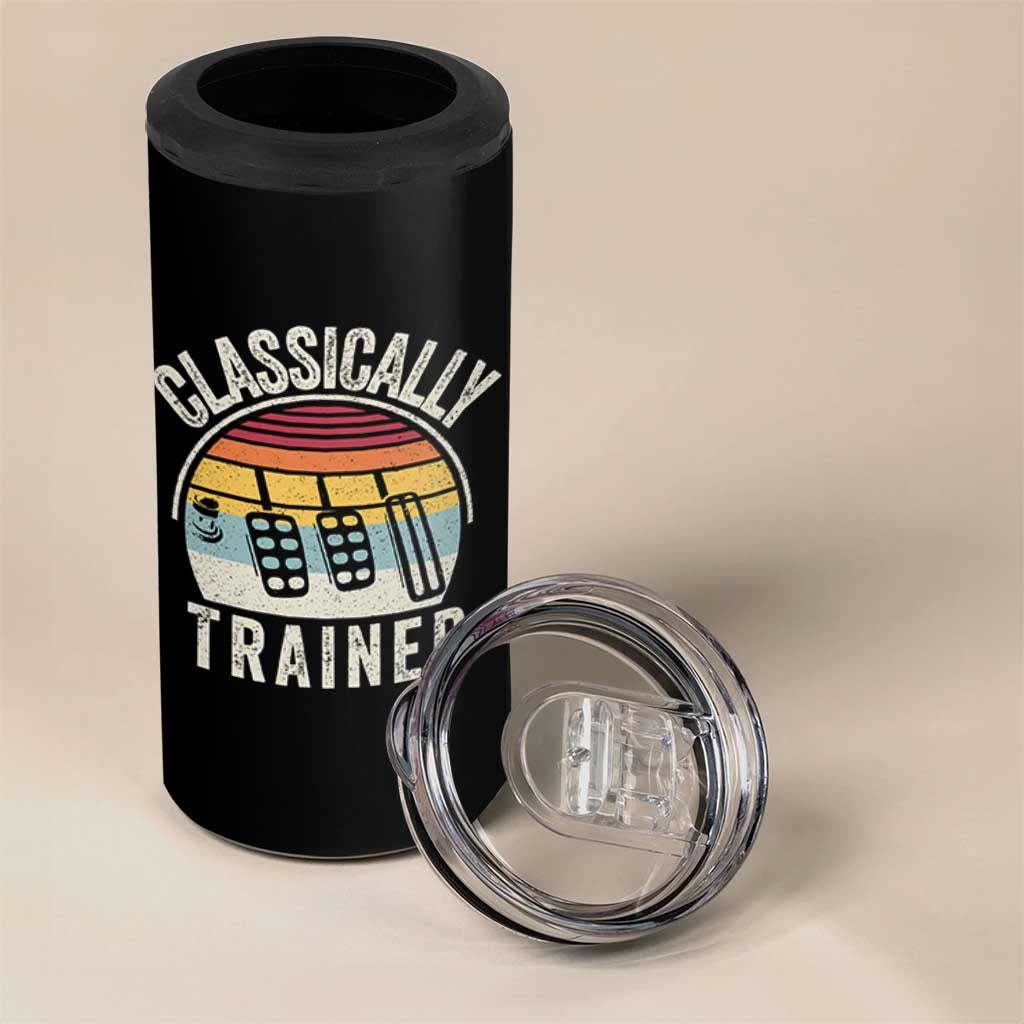 Classically Trained Car 4 in 1 Can Cooler Tumbler Funny Manual Transmission Driver