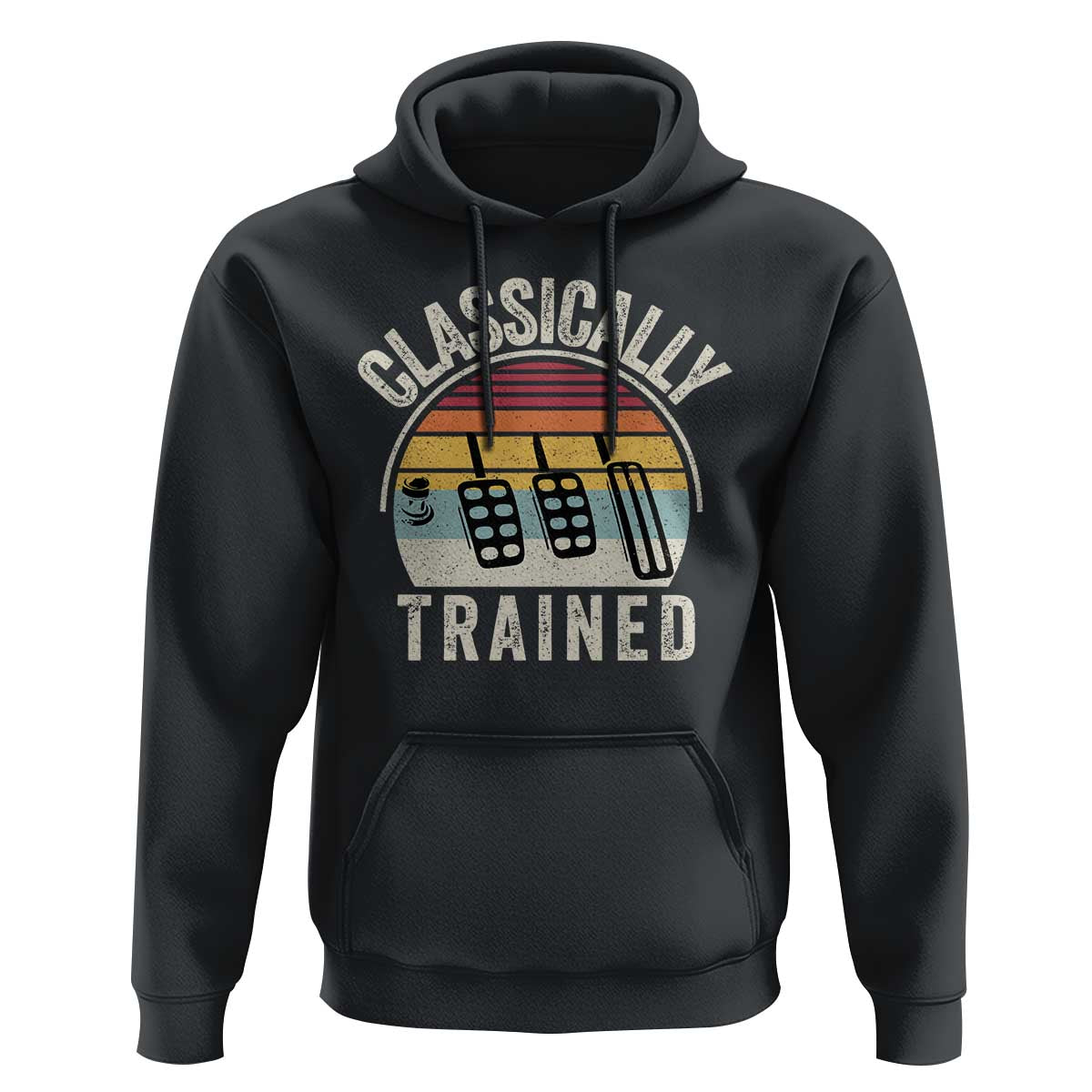 Classically Trained Car Hoodie Funny Manual Transmission Driver