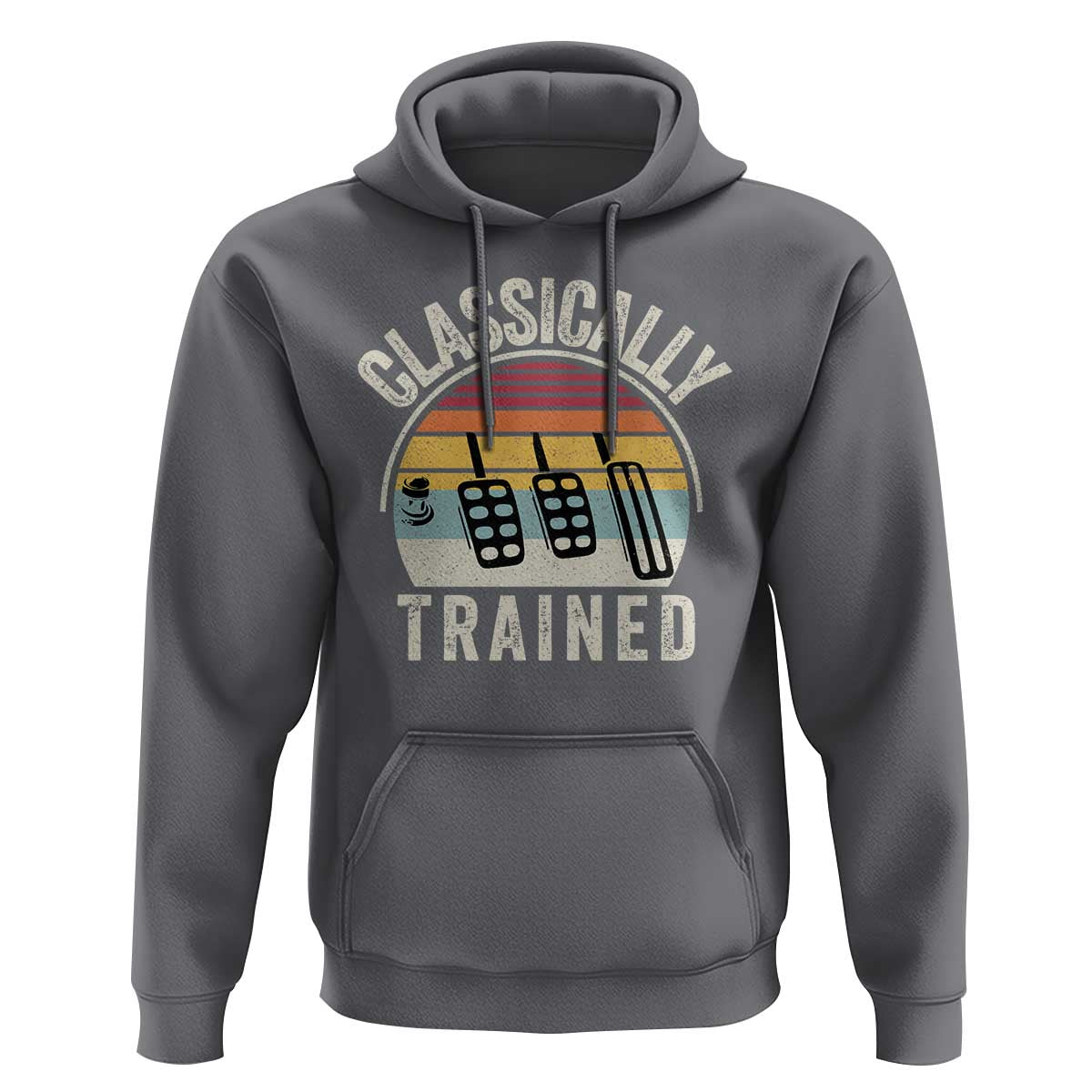 Classically Trained Car Hoodie Funny Manual Transmission Driver
