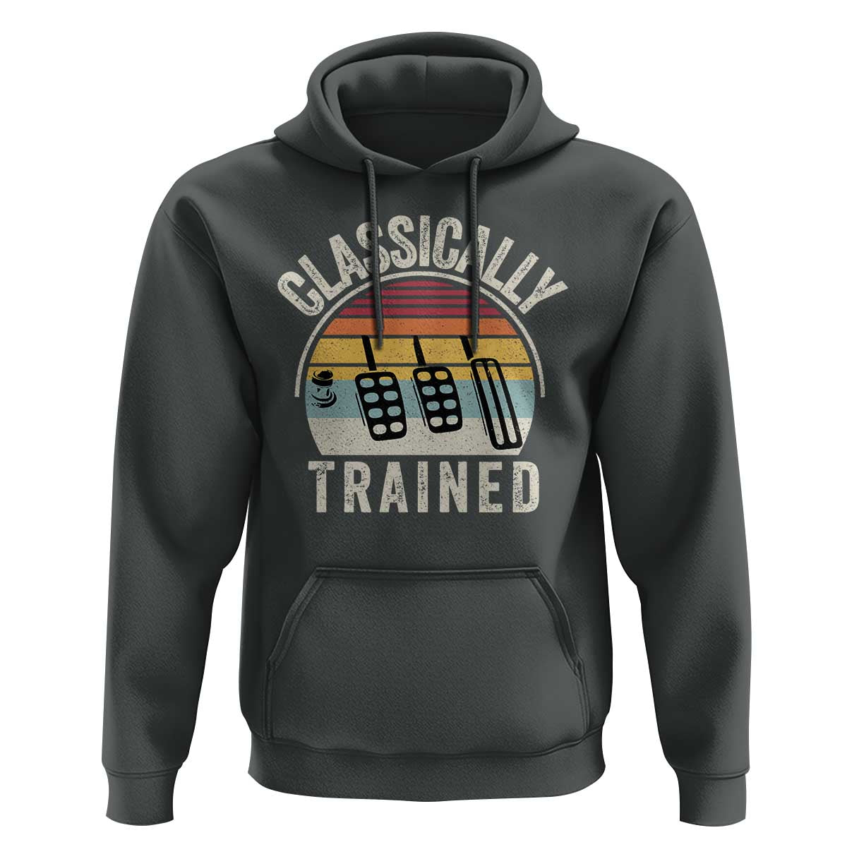 Classically Trained Car Hoodie Funny Manual Transmission Driver
