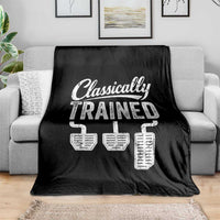 Classically Trained Manual Car Throw Blanket Pedals Driving Humor